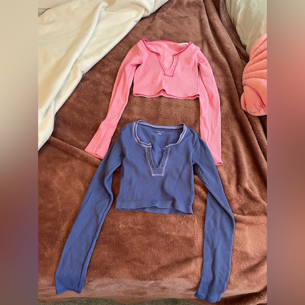 urban outfitters long sleeve out from under go for gold top